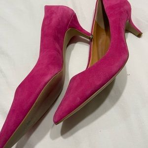 J Crew Pink Heels 7.5 Like New Worn Once No Box